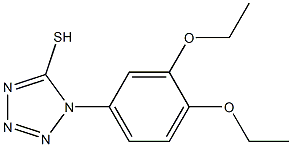 1-(3,4-diethoxyphenyl)-1H-1,2,3,4-tetrazole-5-thiol Structure