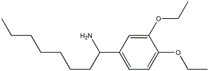1-(3,4-diethoxyphenyl)octan-1-amine Structure