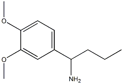 1-(3,4-dimethoxyphenyl)butan-1-amine,,结构式