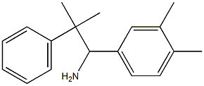 1-(3,4-dimethylphenyl)-2-methyl-2-phenylpropan-1-amine Structure