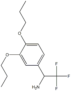 1-(3,4-dipropoxyphenyl)-2,2,2-trifluoroethan-1-amine Structure