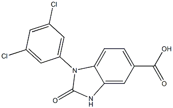1-(3,5-dichlorophenyl)-2-oxo-2,3-dihydro-1H-1,3-benzodiazole-5-carboxylic acid