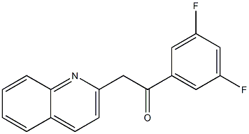 1-(3,5-difluorophenyl)-2-(quinolin-2-yl)ethan-1-one 结构式