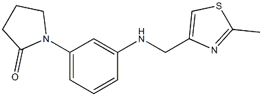  1-(3-{[(2-methyl-1,3-thiazol-4-yl)methyl]amino}phenyl)pyrrolidin-2-one