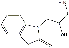 1-(3-amino-2-hydroxypropyl)-2,3-dihydro-1H-indol-2-one|