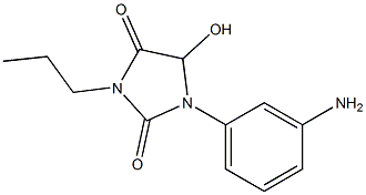 1-(3-aminophenyl)-5-hydroxy-3-propylimidazolidine-2,4-dione