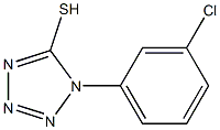 1-(3-chlorophenyl)-1H-1,2,3,4-tetrazole-5-thiol 结构式