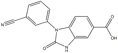 1-(3-cyanophenyl)-2-oxo-2,3-dihydro-1H-1,3-benzodiazole-5-carboxylic acid