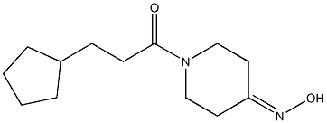 1-(3-cyclopentylpropanoyl)piperidin-4-one oxime Structure