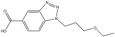 1-(3-ethoxypropyl)-1H-1,2,3-benzotriazole-5-carboxylic acid|