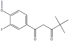 1-(3-fluoro-4-methoxyphenyl)-4,4-dimethylpentane-1,3-dione