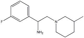 1-(3-fluorophenyl)-2-(3-methylpiperidin-1-yl)ethan-1-amine,,结构式