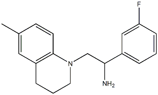 1-(3-fluorophenyl)-2-(6-methyl-1,2,3,4-tetrahydroquinolin-1-yl)ethan-1-amine Structure