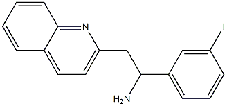 1-(3-iodophenyl)-2-(quinolin-2-yl)ethan-1-amine Structure