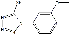 1-(3-methoxyphenyl)-1H-1,2,3,4-tetrazole-5-thiol,,结构式