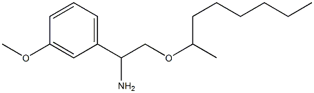 1-(3-methoxyphenyl)-2-(octan-2-yloxy)ethan-1-amine Struktur