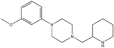 1-(3-methoxyphenyl)-4-(piperidin-2-ylmethyl)piperazine Structure