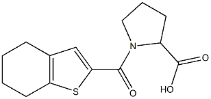 1-(4,5,6,7-tetrahydro-1-benzothiophen-2-ylcarbonyl)pyrrolidine-2-carboxylic acid Structure
