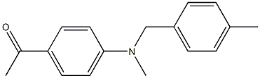 1-(4-{methyl[(4-methylphenyl)methyl]amino}phenyl)ethan-1-one Structure