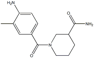 1-(4-amino-3-methylbenzoyl)piperidine-3-carboxamide,,结构式