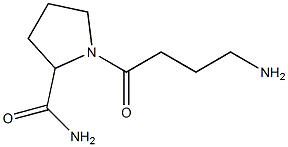 1-(4-aminobutanoyl)pyrrolidine-2-carboxamide,,结构式