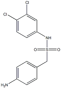 1-(4-aminophenyl)-N-(3,4-dichlorophenyl)methanesulfonamide Structure