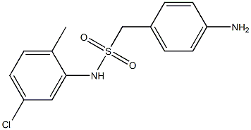 1-(4-aminophenyl)-N-(5-chloro-2-methylphenyl)methanesulfonamide,,结构式