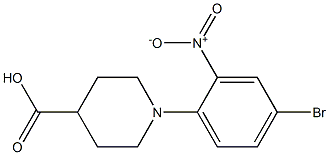 1-(4-bromo-2-nitrophenyl)piperidine-4-carboxylic acid