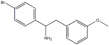 1-(4-bromophenyl)-2-(3-methoxyphenyl)ethanamine 结构式