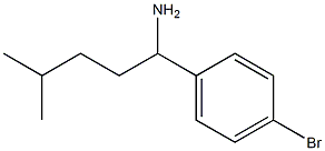 1-(4-bromophenyl)-4-methylpentan-1-amine Structure