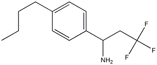 1-(4-butylphenyl)-3,3,3-trifluoropropan-1-amine 结构式