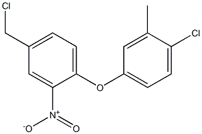 1-(4-chloro-3-methylphenoxy)-4-(chloromethyl)-2-nitrobenzene Structure