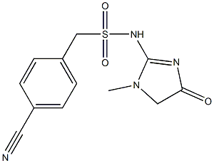 1-(4-cyanophenyl)-N-(1-methyl-4-oxo-4,5-dihydro-1H-imidazol-2-yl)methanesulfonamide