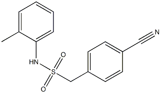 1-(4-cyanophenyl)-N-(2-methylphenyl)methanesulfonamide,,结构式