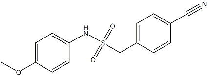 1-(4-cyanophenyl)-N-(4-methoxyphenyl)methanesulfonamide,,结构式
