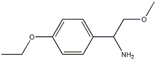 1-(4-ethoxyphenyl)-2-methoxyethanamine,,结构式