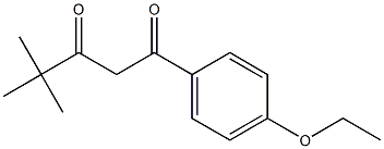 1-(4-ethoxyphenyl)-4,4-dimethylpentane-1,3-dione 结构式