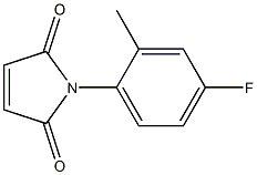 1-(4-fluoro-2-methylphenyl)-2,5-dihydro-1H-pyrrole-2,5-dione 结构式