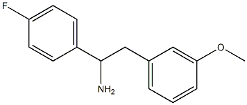 1-(4-fluorophenyl)-2-(3-methoxyphenyl)ethanamine 化学構造式