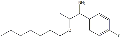 1-(4-fluorophenyl)-2-(heptyloxy)propan-1-amine,,结构式