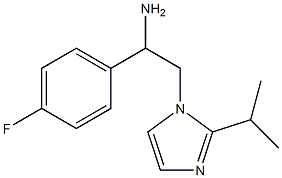 1-(4-fluorophenyl)-2-[2-(propan-2-yl)-1H-imidazol-1-yl]ethan-1-amine Struktur