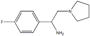 1-(4-fluorophenyl)-2-pyrrolidin-1-ylethanamine Struktur