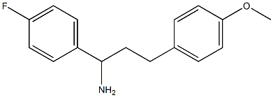 1-(4-fluorophenyl)-3-(4-methoxyphenyl)propan-1-amine Struktur