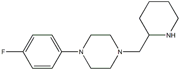 1-(4-fluorophenyl)-4-(piperidin-2-ylmethyl)piperazine Structure