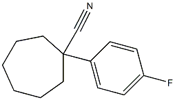 1-(4-fluorophenyl)cycloheptane-1-carbonitrile Structure