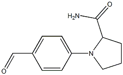 1-(4-formylphenyl)pyrrolidine-2-carboxamide|