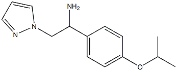 1-(4-isopropoxyphenyl)-2-(1H-pyrazol-1-yl)ethanamine Struktur