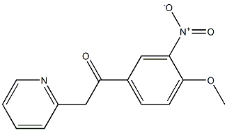 1-(4-methoxy-3-nitrophenyl)-2-(pyridin-2-yl)ethan-1-one Structure