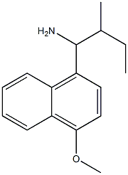 1-(4-methoxynaphthalen-1-yl)-2-methylbutan-1-amine Structure