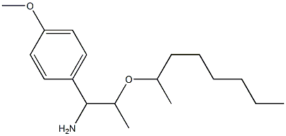 1-(4-methoxyphenyl)-2-(octan-2-yloxy)propan-1-amine,,结构式